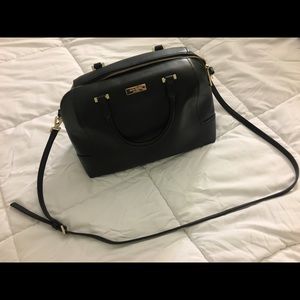 Kate Spade Black Leather Miriam Satchel NWOT